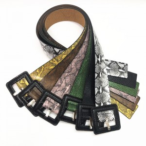HD0827 - Piele de șarpe colorată din piele de talie din curea de lux catarama de lux pentru femei curele PU Curea Cummerbund corset brâu dantelă spectacol rochie